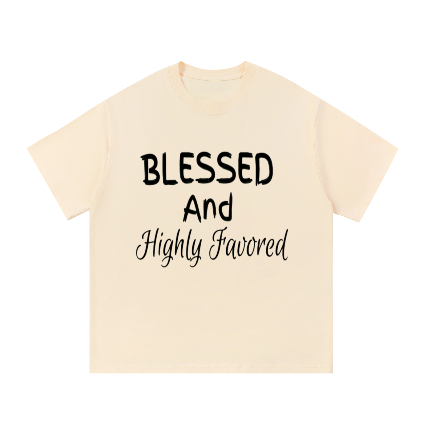 Blessed & Highly Favored Tee – White